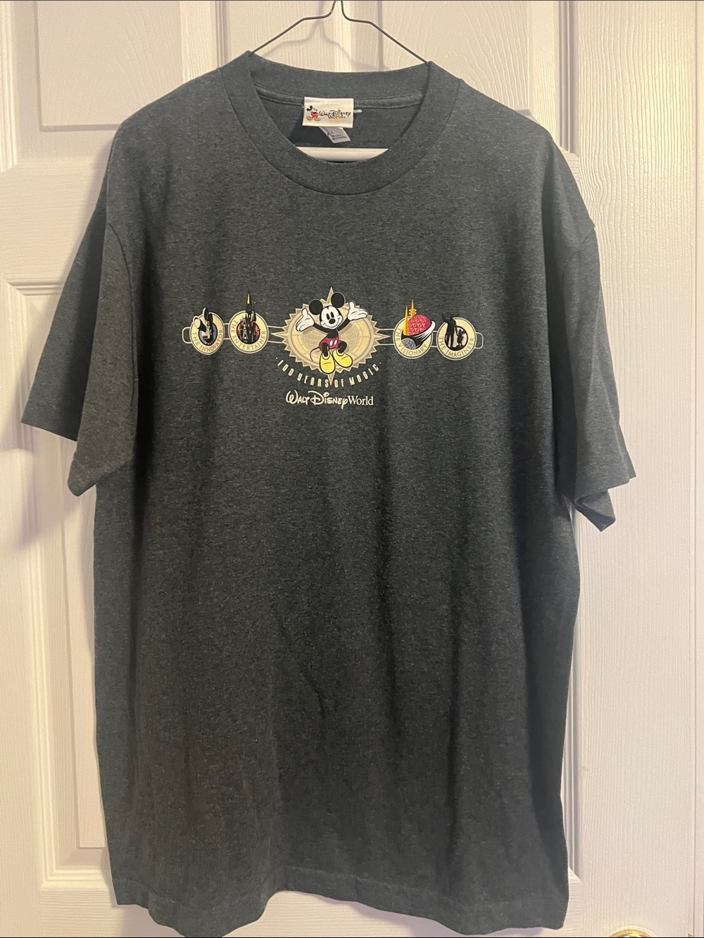 Disney Gray Mickey Mouse Walt Disney World Graphic Tee